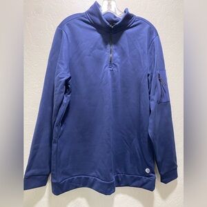 Man’s Solaris Active Blue Quarter-Zip Pullover
Size Large